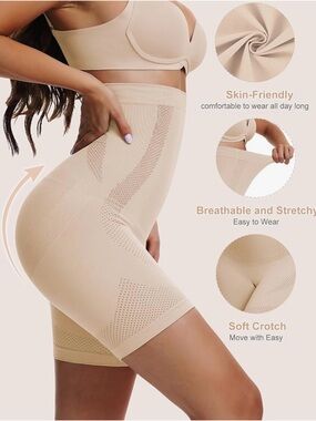 Sarin Mathews Women’s Tummy Control Shape-wear Shorts, NUDE, Size XL-2XL, BNWT